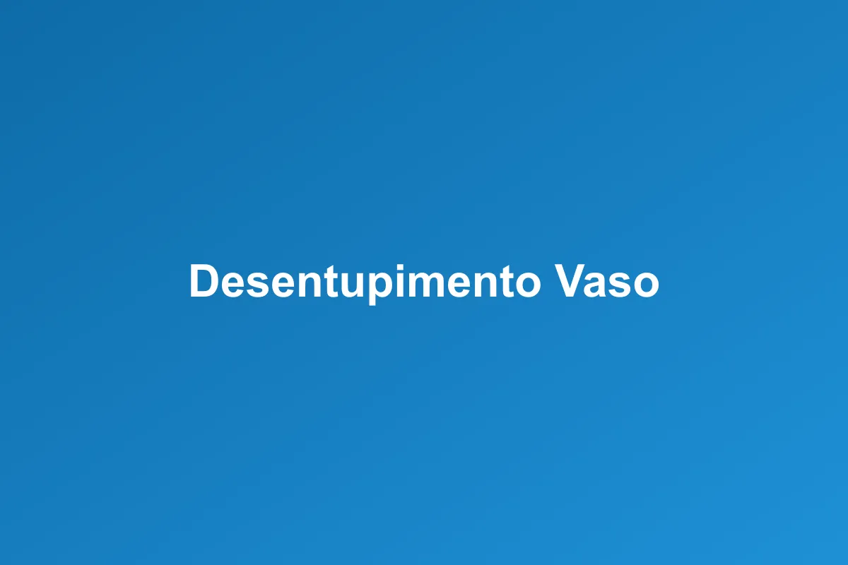 Desentupimento de vaso sanitário em Rio Grande