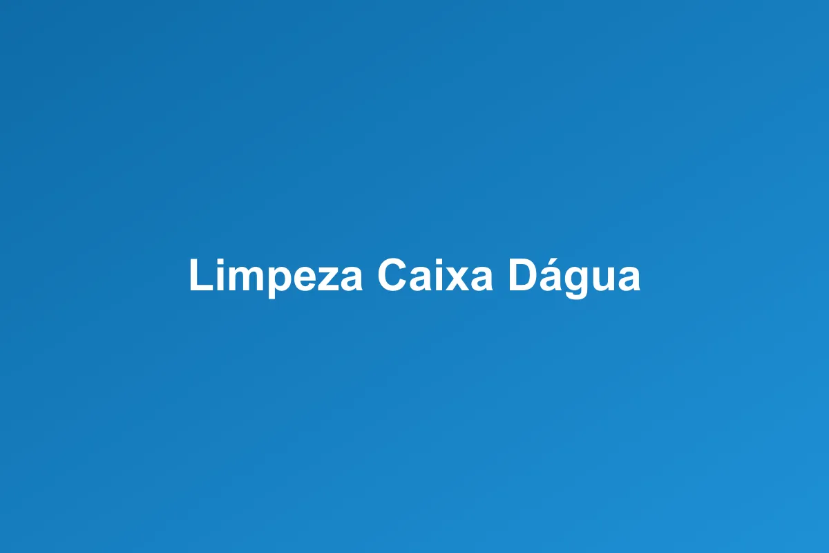 Limpeza de caixa d'água em Rio Grande